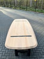 Deens ovaal eettafel 260x110x3 verjongd eiken foutvrij, Ophalen, 100 tot 150 cm, Eikenhout, Foutvrij eiken tafel verjongd verfijnd