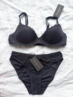Marlies Dekkers black minimalist set bh & slipje 80B, Marlies Dekkers, Verzenden, Zwart, Setje