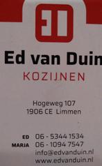 Hardhout kozijn met 2 schuifdeuren 4 vakken, Nieuw, Ophalen of Verzenden, Buitendeur, Schuifdeur