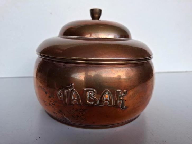 Tabakspot van C.Bredemeyer Hilversum, Antiek en Kunst, Antiek | Koper en Brons, Koper, Ophalen of Verzenden