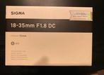 Sigma 18-35mm F1.8 HSM ART EF-S lens + filter & sigma dock, Audio, Tv en Foto, Groothoeklens, Zo goed als nieuw, Ophalen
