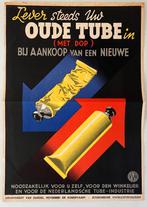 Raamcirculaire: Lever steeds uw oude tube in (1941), Ophalen of Verzenden, Overige soorten, Nederland, Foto of Poster