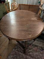 antique wooden spindle leg collapsible dining table, Huis en Inrichting, Tafels | Eettafels, Ophalen, Rechthoekig, 100 tot 150 cm