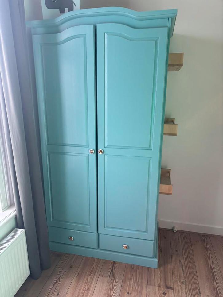 Leuke kleding kinderkast, Huis en Inrichting, Kasten | Kledingkasten, Gebruikt, 200 cm of meer, 50 tot 100 cm, 50 tot 75 cm, Met lade(s)