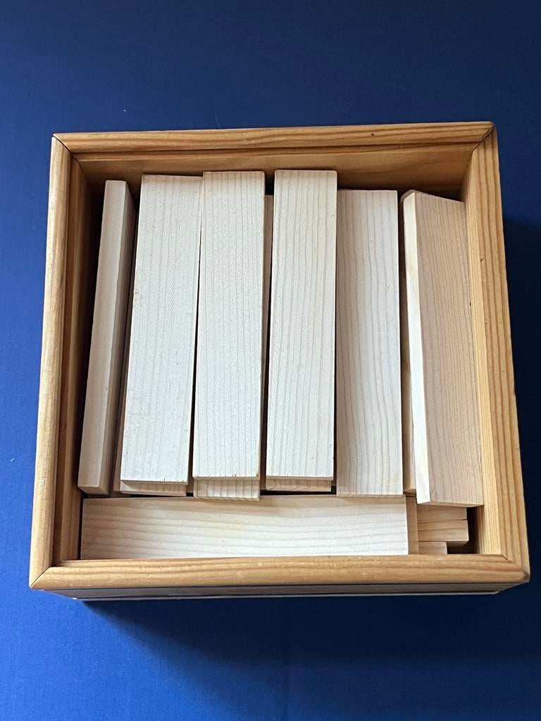 KAPLA DOOS stenen wit 40 stuks, Ophalen of Verzenden, Zo goed als nieuw