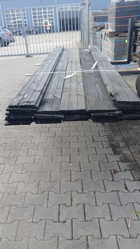 Restpartij Douglas zwart zweed rabat 2,7 x 19,5 x 350cm 24st, Tuin en Terras, Palen, Balken en Planken, Nieuw, Planken, 250 cm of meer
