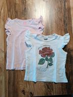 2 t-shirts maat 74 van H&M en Hema, Kinderen en Baby's, Babykleding | Maat 74, Meisje, H&M, Ophalen of Verzenden, Zo goed als nieuw