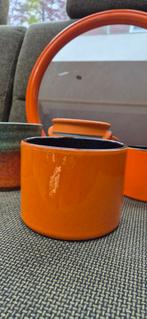 Vintage Oranje Bloempotten - Set van 2, Ophalen of Verzenden