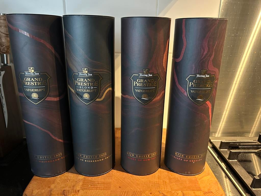 Hertog Jan vatgerijpt 2025 Leeg, Verzamelen, Ophalen of Verzenden, Gebruikt, Flesje(s), Hertog Jan