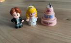 Little people bruidspaar speelgoed man vrouw met bruidstaart, Ophalen of Verzenden, Gebruikt