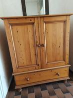 Grenen kast met lade en deuren - Landelijk, Ophalen, 100 tot 150 cm, 50 tot 100 cm, Zo goed als nieuw