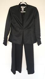 Chique glans pak (2-delig) mt 38/40 - zgan | Eye-catcher!, Maat 38/40 (M), Kostuum of Pak, Verzenden, Zwart