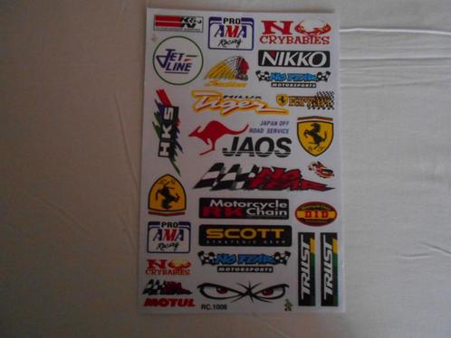 24 x Nieuwe Stickervellen naar keuzen A4 Formaat zie foto's, Motoren, Accessoires | Stickers, Verzenden