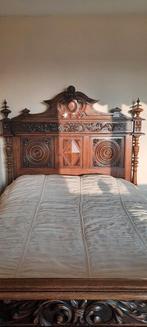 Antieke Slaapkamer Set - Bed, Nachtkastje & Nieuw Matras, Antiek en Kunst, Antiek | Meubels | Bedden, Ophalen