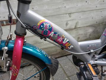 Kinderfiets 16" Batavus Koala, roze/paars/blauw/zilver