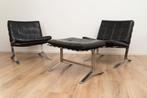 Model Joker chair set with ottoman by Olivier Mourgue, Huis en Inrichting, Ophalen, Gebruikt, Twee, Zwart