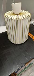 Vintage Paieren Harmonica Lamp, Huis en Inrichting, Lampen | Hanglampen, Ophalen, Zo goed als nieuw, Vintage, Minder dan 50 cm