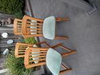 4 eiken keuken stoelen, Huis en Inrichting, Stoelen, Ophalen, Gebruikt, Overige kleuren, Vier