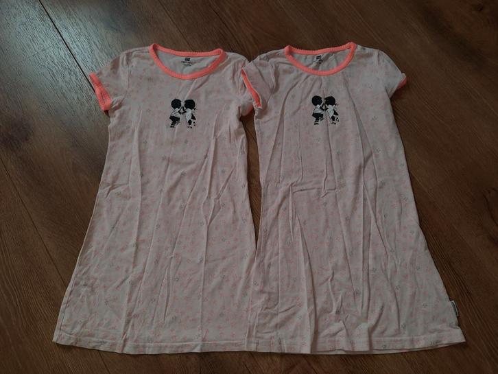 Tweeling meisjes Jip en Janneke nachthemden 122/128, Kinderen en Baby's, Tweelingen en Meerlingen, Zo goed als nieuw, Kleding