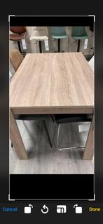 Eetkamer tafel, Huis en Inrichting, Tafels | Eettafels, Ophalen, Zo goed als nieuw, Rechthoekig, 100 tot 150 cm