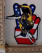 Vintage sticker BMX fietscross Amerikaanse vlag Victory, Ophalen of Verzenden, Zo goed als nieuw
