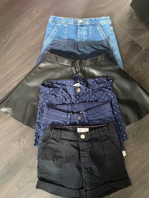 setje van 3xshort en 3x rok mt 122/128 H&M, Kinderen en Baby's, Kinderkleding | Maat 122, Gebruikt, Meisje, Jurk of Rok, Ophalen of Verzenden