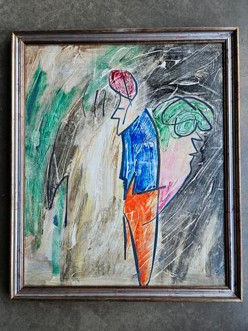 Modern schilderij acryl op doek kunstwerk Paolo Ambrosio  beschikbaar voor biedingen