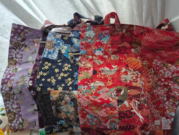 Zelfgemaakte shopper chinees printje, Sieraden, Tassen en Uiterlijk, Tassen | Damestassen, Nieuw, Shopper, Overige kleuren, Ophalen of Verzenden