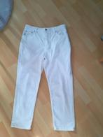 High waist cropped jeans maat 42, Wit, Maat 42/44 (L), Ophalen of Verzenden, Driekwart