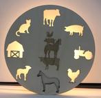Houten tafellamp boerderijdieren silhouet kinderkamer baby, Kinderen en Baby's, Kinderkamer | Inrichting en Decoratie, Nieuw, Lamp