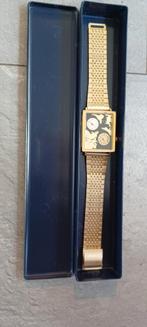Renee Nicole heren horloge, goudkleur stainless steel, Overige merken, Staal, Staal, Polshorloge
