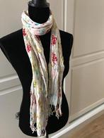 Sjaal wit bloem print, Kleding | Dames, Mutsen, Sjaals en Handschoenen, Ophalen, Zo goed als nieuw, Maat 46/48 (XL) of groter