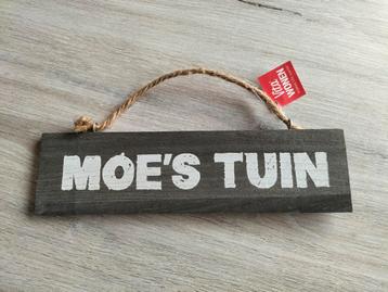 Wandbord 'Moe's tuin'  beschikbaar voor biedingen