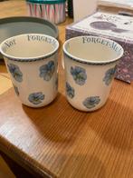 2x mok Libelle vergeet mij nietjes Forget-me-not, Ophalen of Verzenden, Zo goed als nieuw, Overige stijlen, Kop(pen) en/of Schotel(s)