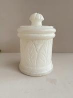 Stenen voorraadpot met deksel, Overige materialen, Gebruikt, Wit, Ophalen of Verzenden