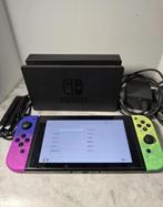 Nintendo Switch + Splatoon Joy Cons, Spelcomputers en Games, Ophalen, Zo goed als nieuw, Met 2 controllers, Switch Original