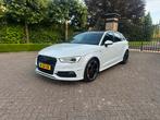 Audi A3 Sportback S-Line, Auto's, Audi, Zwart, 4 cilinders, 150 pk, Leder en Stof