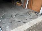 3 retro glazen salontafels vintage jaren 70-80 Bouvrie?, Ophalen of Verzenden, Huis en Inrichting