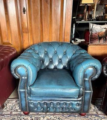 Chesterfield Fauteuil Leer beschikbaar voor biedingen