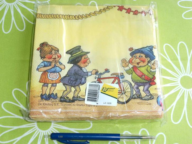 10 Efteling Laaf servetten - nieuw in verpakking (3), Verzamelen, Efteling, Nieuw, Overige typen, Ophalen of Verzenden