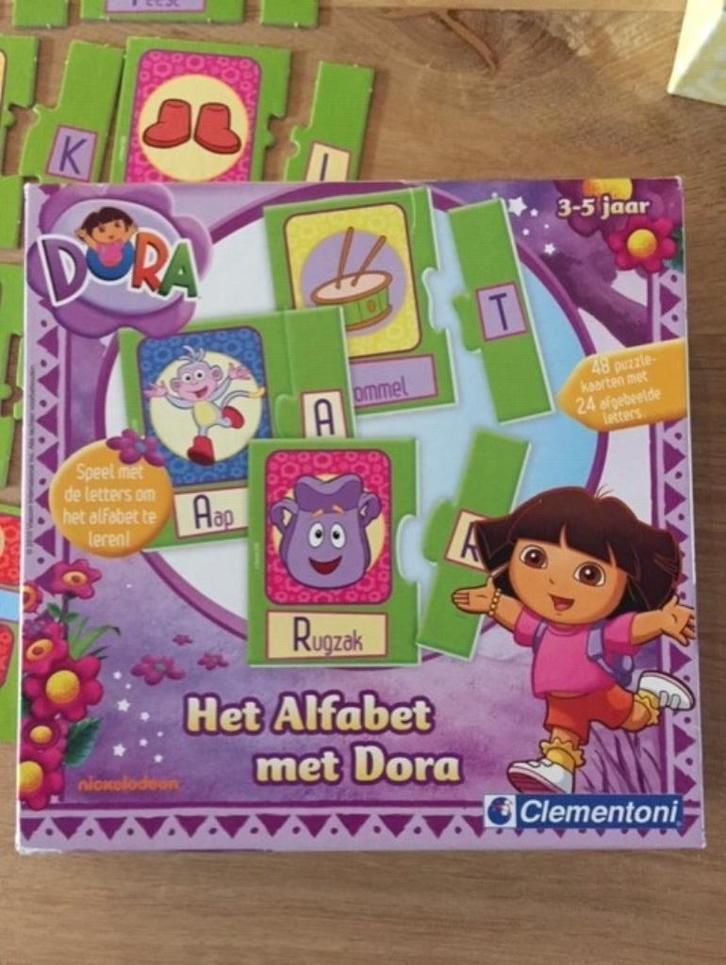 Het alfabet met Dora Nickelodeon, Kinderen en Baby's, Speelgoed | Educatief en Creatief, Zo goed als nieuw, Ophalen of Verzenden