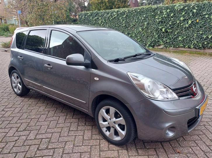 Nissan Note 1.4 16V 2011 Grijs, Auto's, Nissan, Particulier, Note, ABS, Airbags, Airconditioning, Bluetooth, Centrale vergrendeling