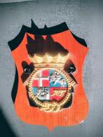 wapenschildje  Hr Ms De Ruyter. (C801), Verzamelen, Militaria | Algemeen, Ophalen, Marine, Nederland, Embleem of Badge