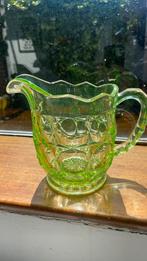 Uranium glaswerk waterkan art deco, Antiek en Kunst, Antiek | Glas en Kristal, Ophalen of Verzenden