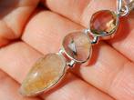 Vanoli 925 zilver kettinghanger citrien rutielkwarts mosagaa, Daiva1973@hotmail.com, Vanoli, Amsterdam, Geel