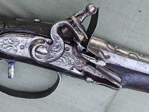 Antiek vuursteen musket pistool., Verzamelen, Militaria | Algemeen, Overige soorten, Overige gebieden, Ophalen of Verzenden