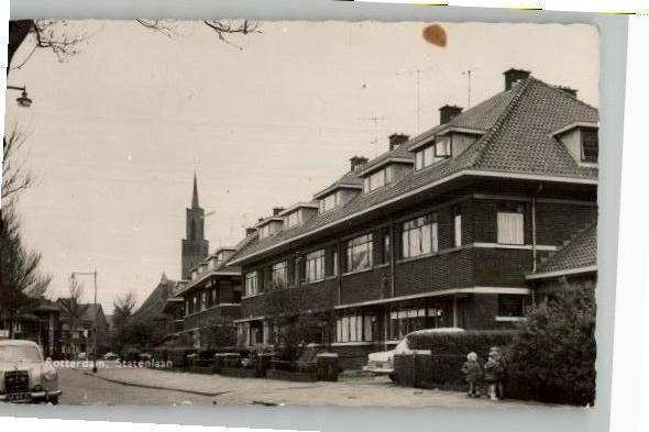 Rotterdam Statenlaan uitg Grootenboer, Verzamelen, Ansichtkaarten | Nederland, Ongelopen, Zuid-Holland, 1940 tot 1960, Ophalen of Verzenden