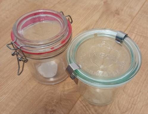weckpot/weckpotje/weckpotjes Rundrand-Glas, Huis en Inrichting, Keuken | Potten en Pannen, Zo goed als nieuw, Pot, Bus of Blik