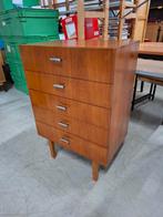 Vintage ladenkast Scandinavisch design, Ophalen, Gebruikt, 50 tot 100 cm, 3 of 4 laden