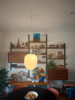 Opaline glazen hanglamp, jaren 70, Huis en Inrichting, Woonaccessoires | Wandplanken en Boekenplanken, Ophalen of Verzenden, Zo goed als nieuw